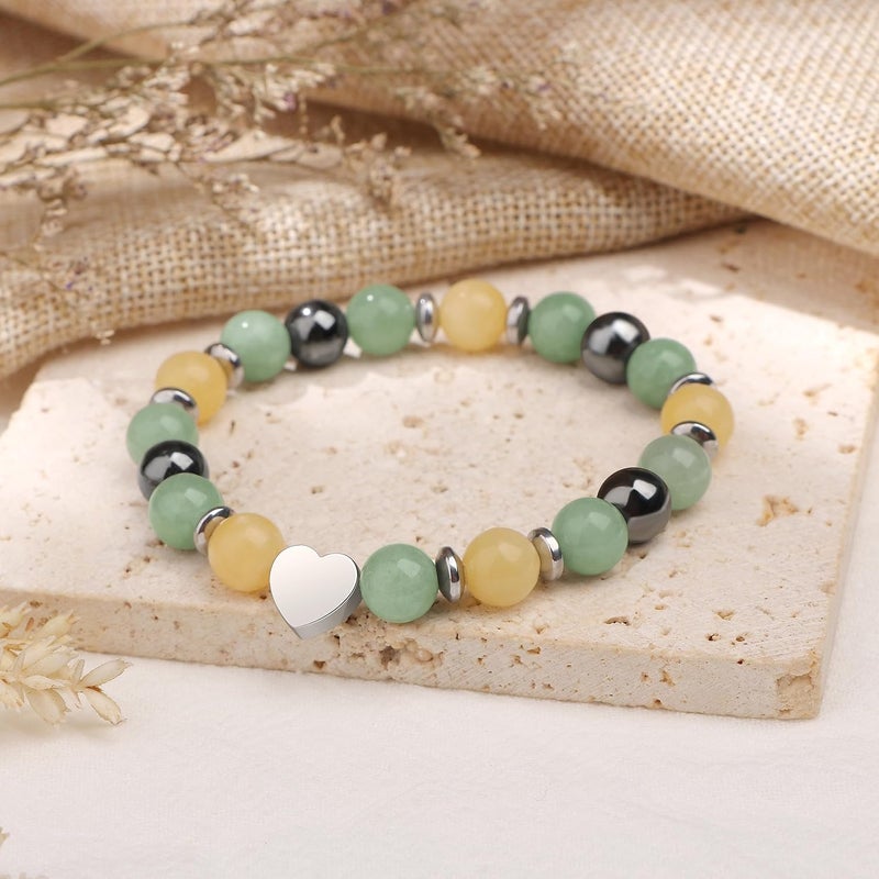 Yiyang 13th 16th 18th 21st 25th 30th 35th 40th 45th 50th 60th 65th 70th 75th 80th Birthday Gifts for Women, Natural Stone Bracelet Birthday Gifts for Women Mom Daughter Grandma Sister Coworker - Image 3